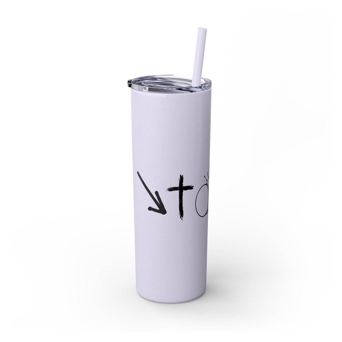 THE GOSPEL SKINNY TUMBLER WITH STRAW, 20oz
