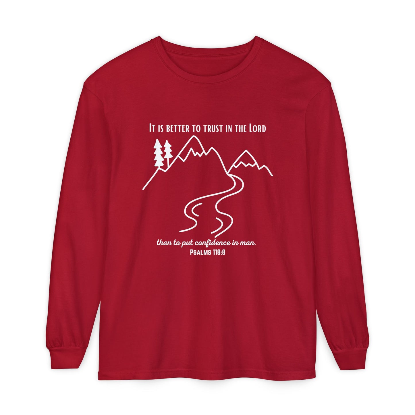 PSALMS 118:8 LONG-SLEEVE SHIRT
