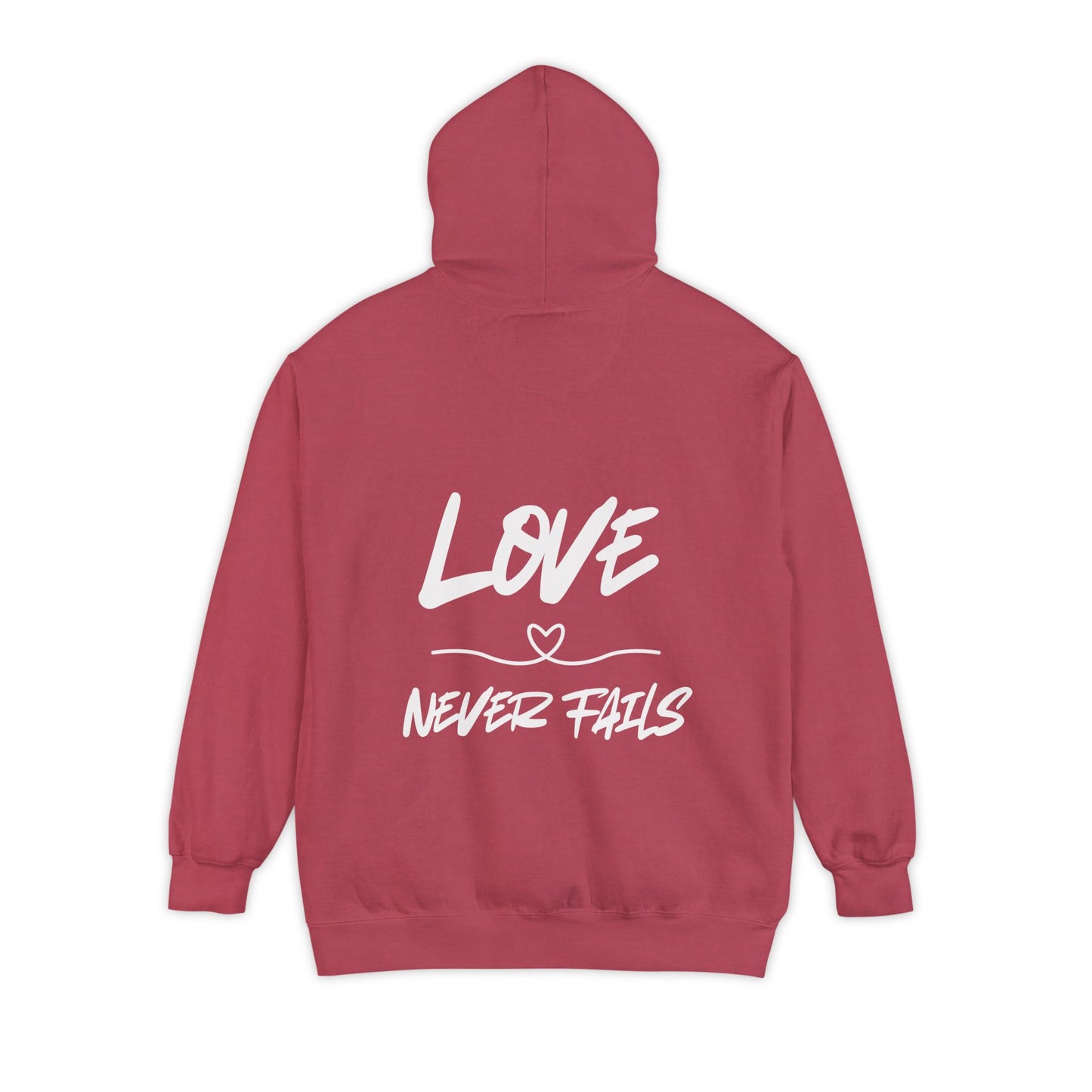 1 CORINTHIANS 13:8 HOODIE