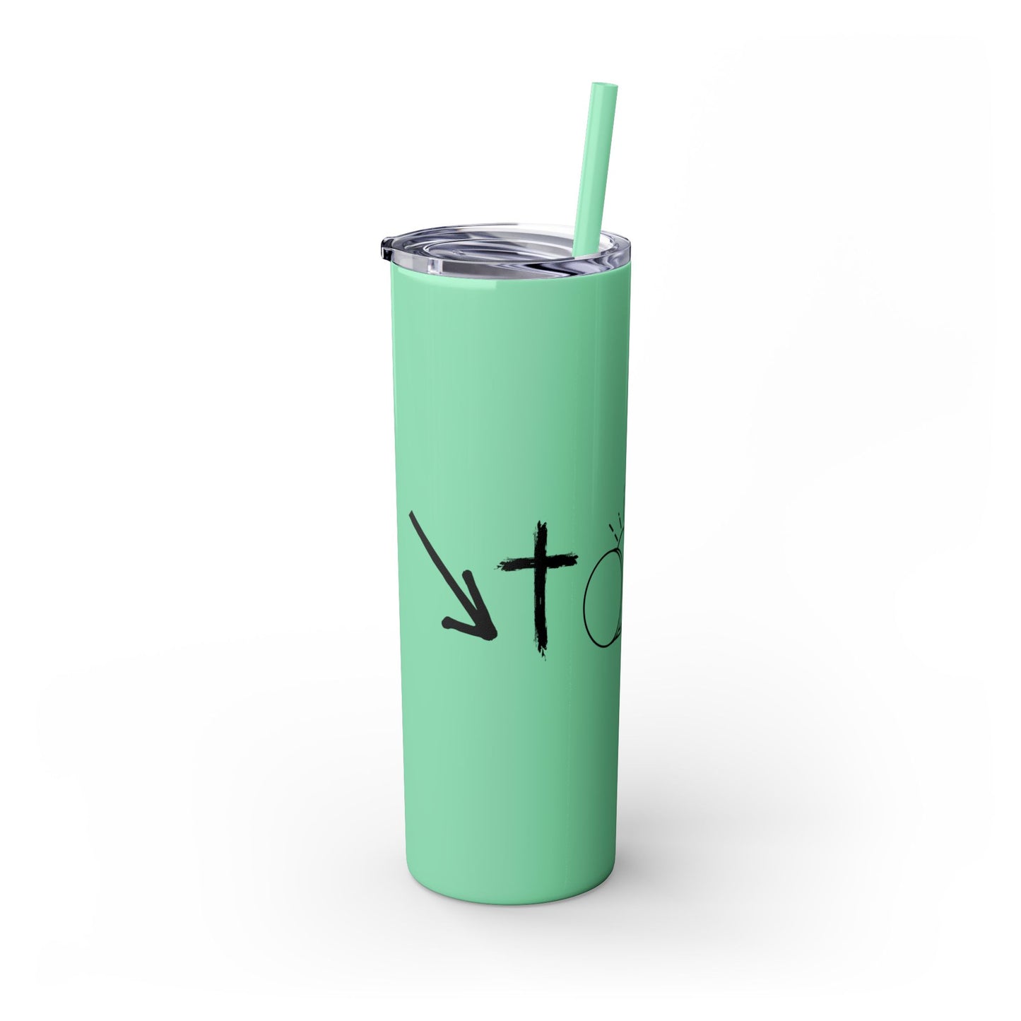 THE GOSPEL SKINNY TUMBLER WITH STRAW, 20oz