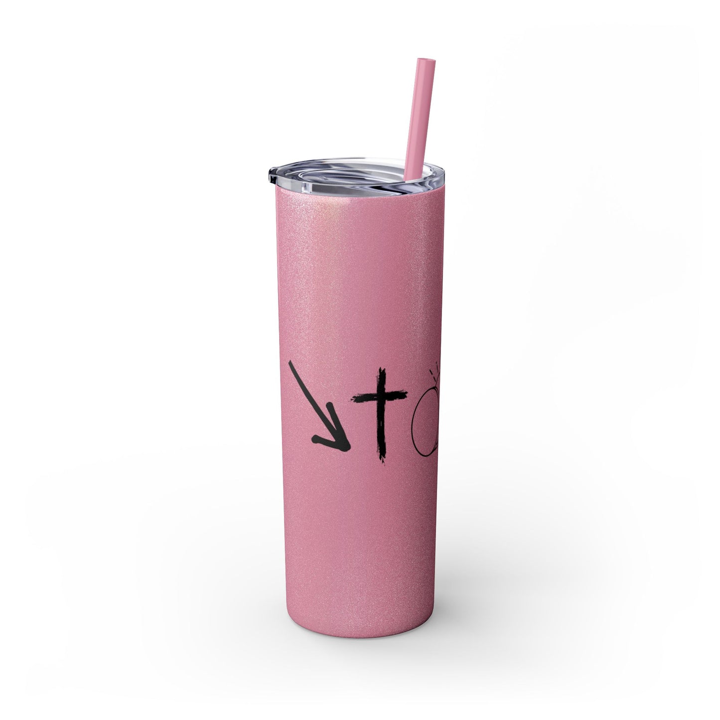 THE GOSPEL SKINNY TUMBLER WITH STRAW, 20oz