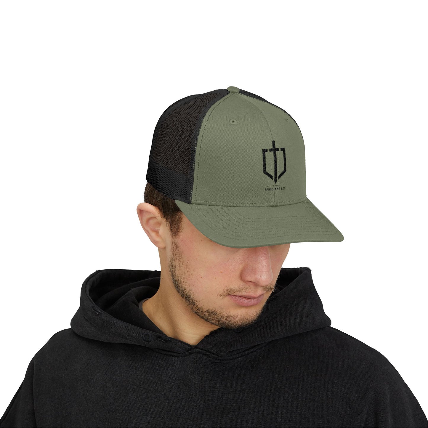 EPHESIANS 6:11 TRUCKER HAT
