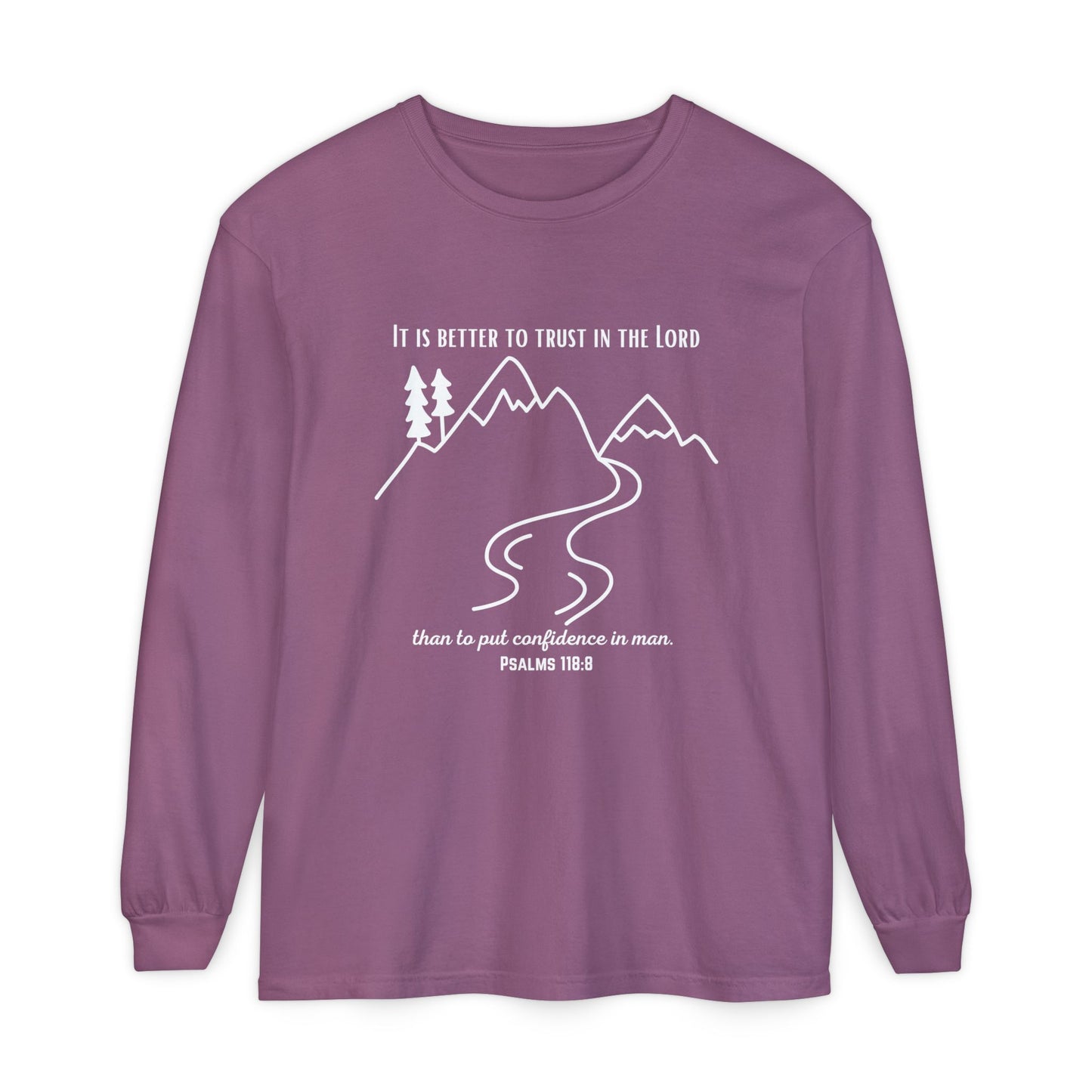 PSALMS 118:8 LONG-SLEEVE SHIRT