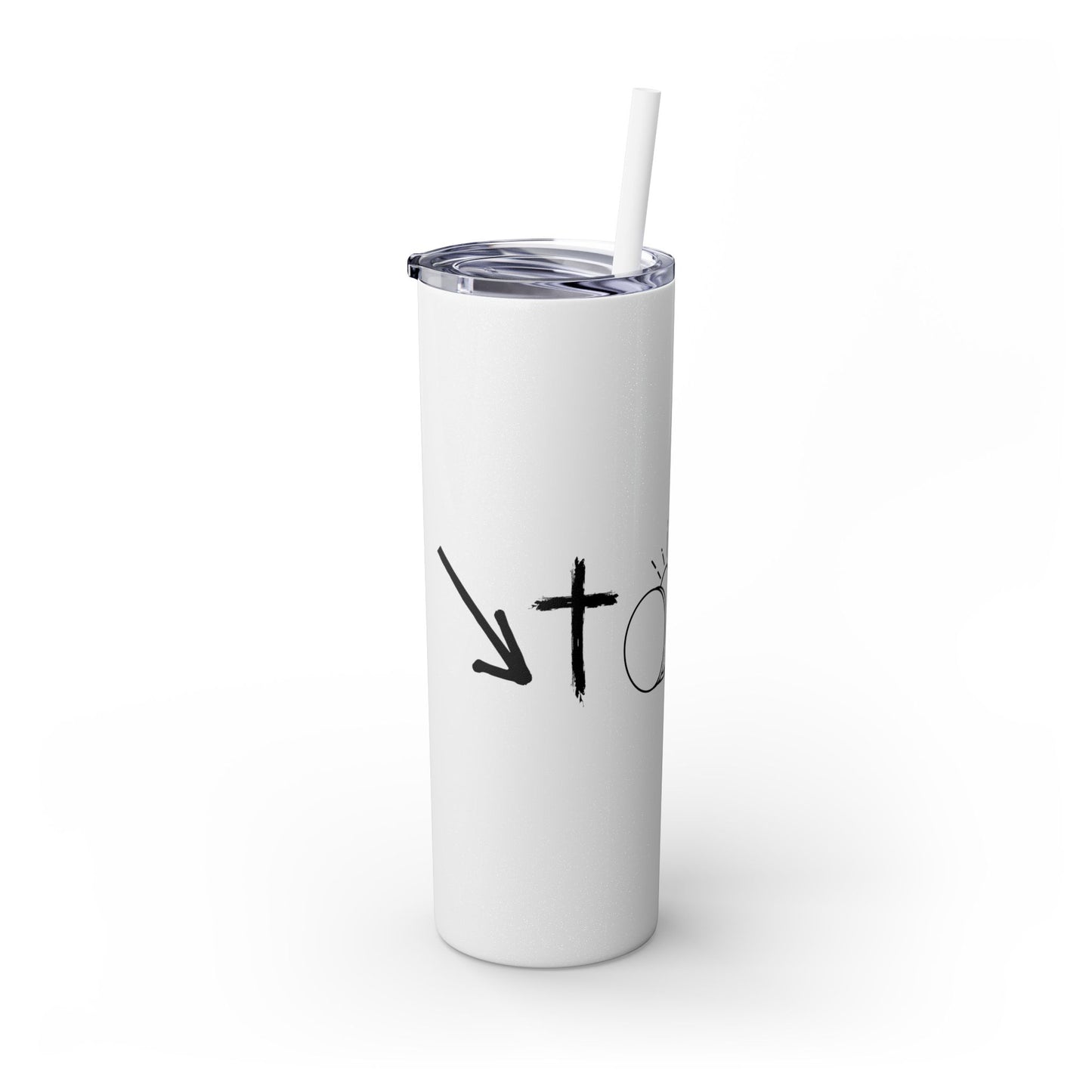 THE GOSPEL SKINNY TUMBLER WITH STRAW, 20oz