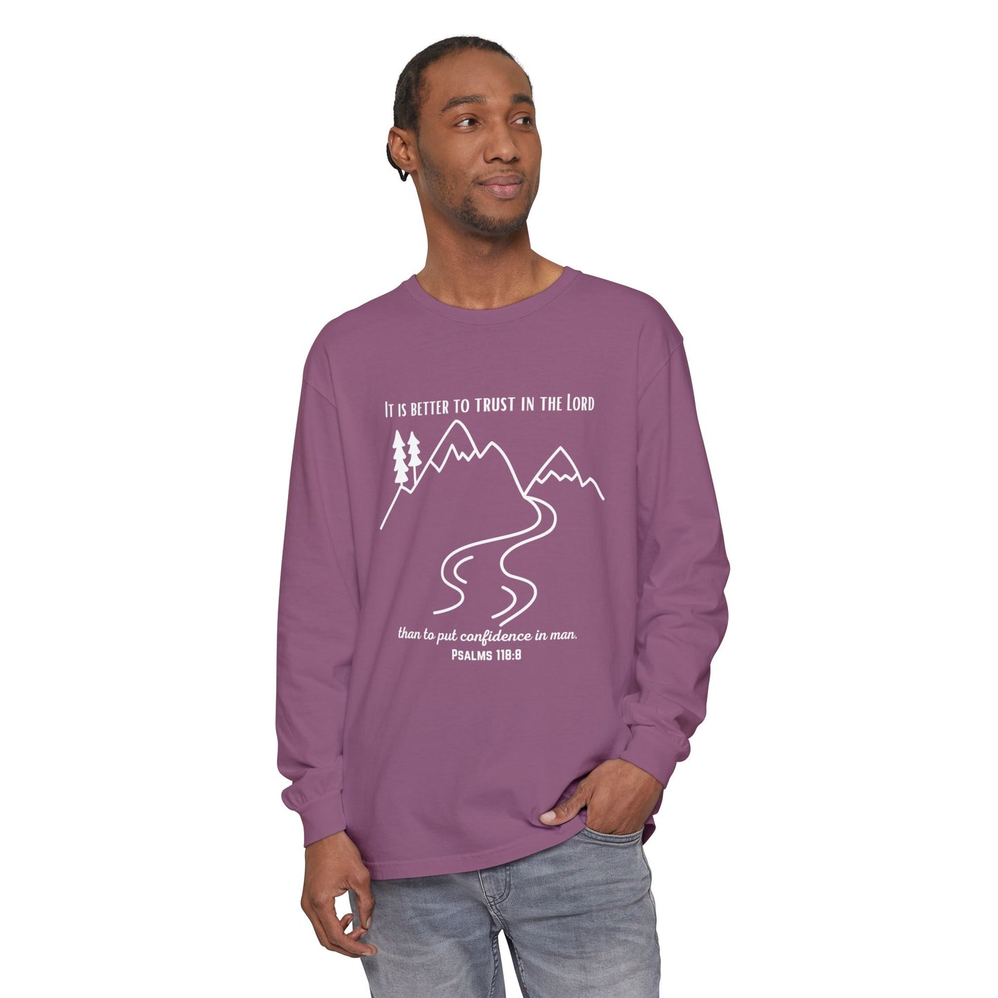 PSALMS 118:8 LONG-SLEEVE SHIRT