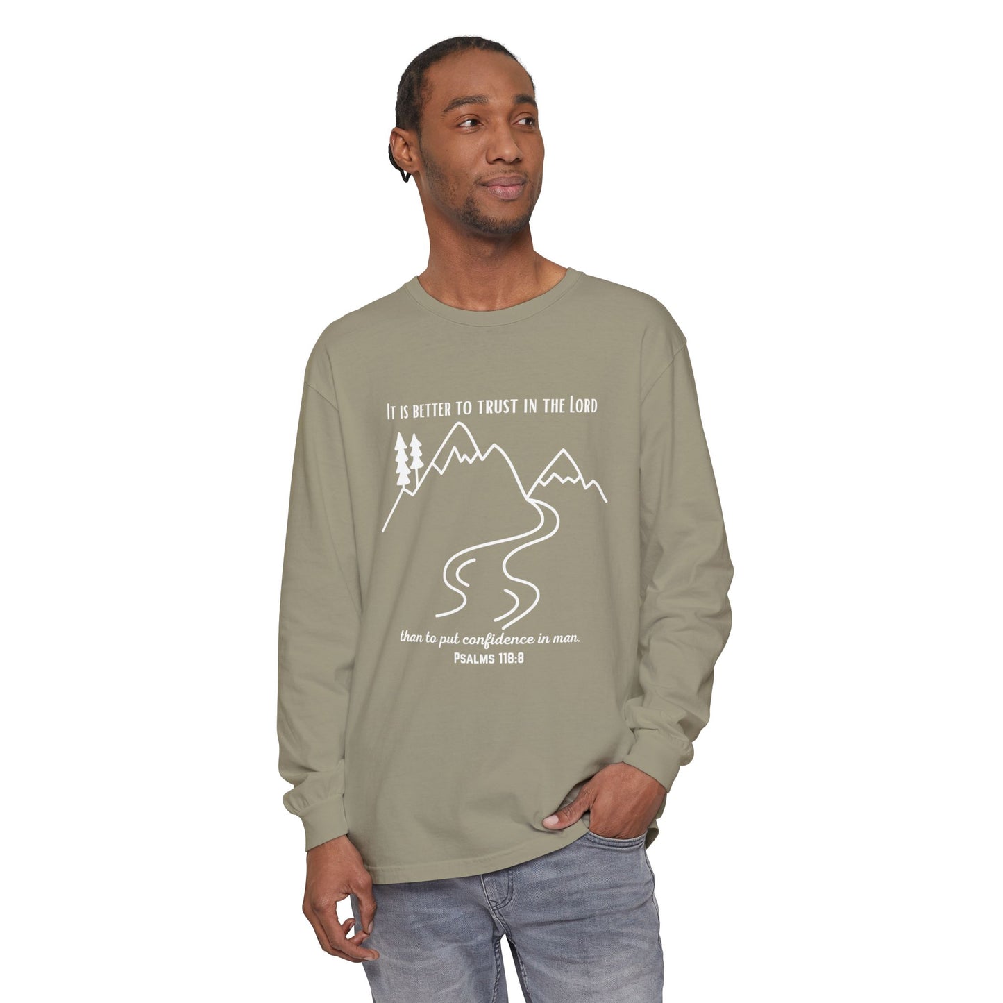 PSALMS 118:8 LONG-SLEEVE SHIRT