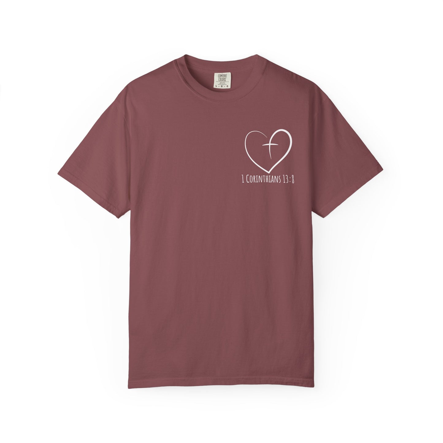 1 CORINTHIANS 13:8 SHIRT