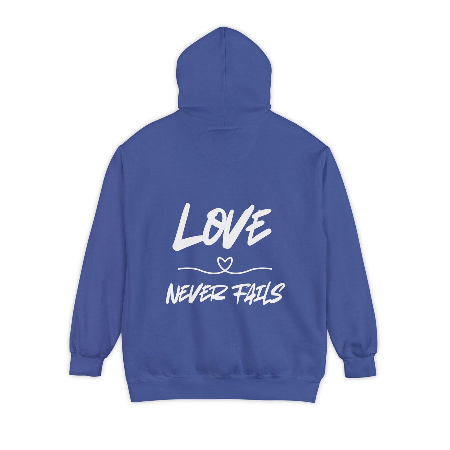 1 CORINTHIANS 13:8 HOODIE