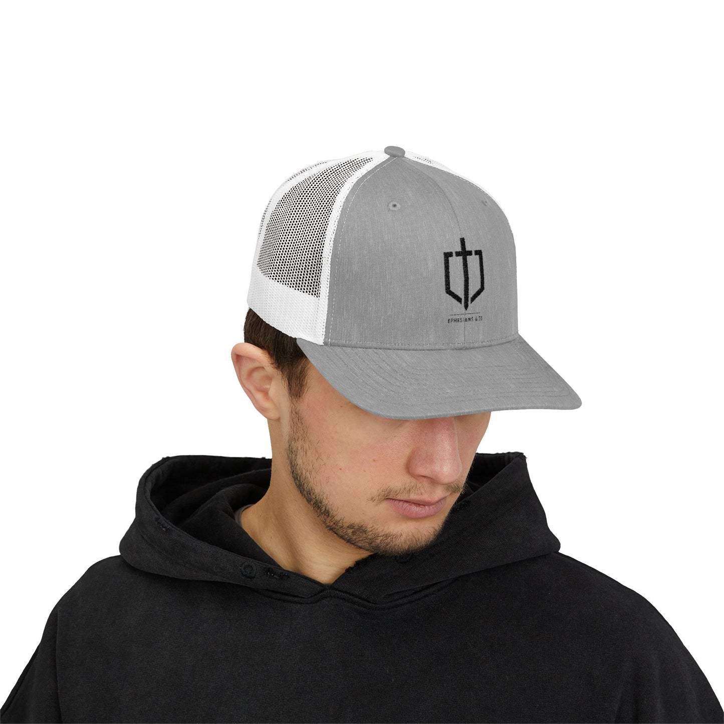 EPHESIANS 6:11 TRUCKER HAT