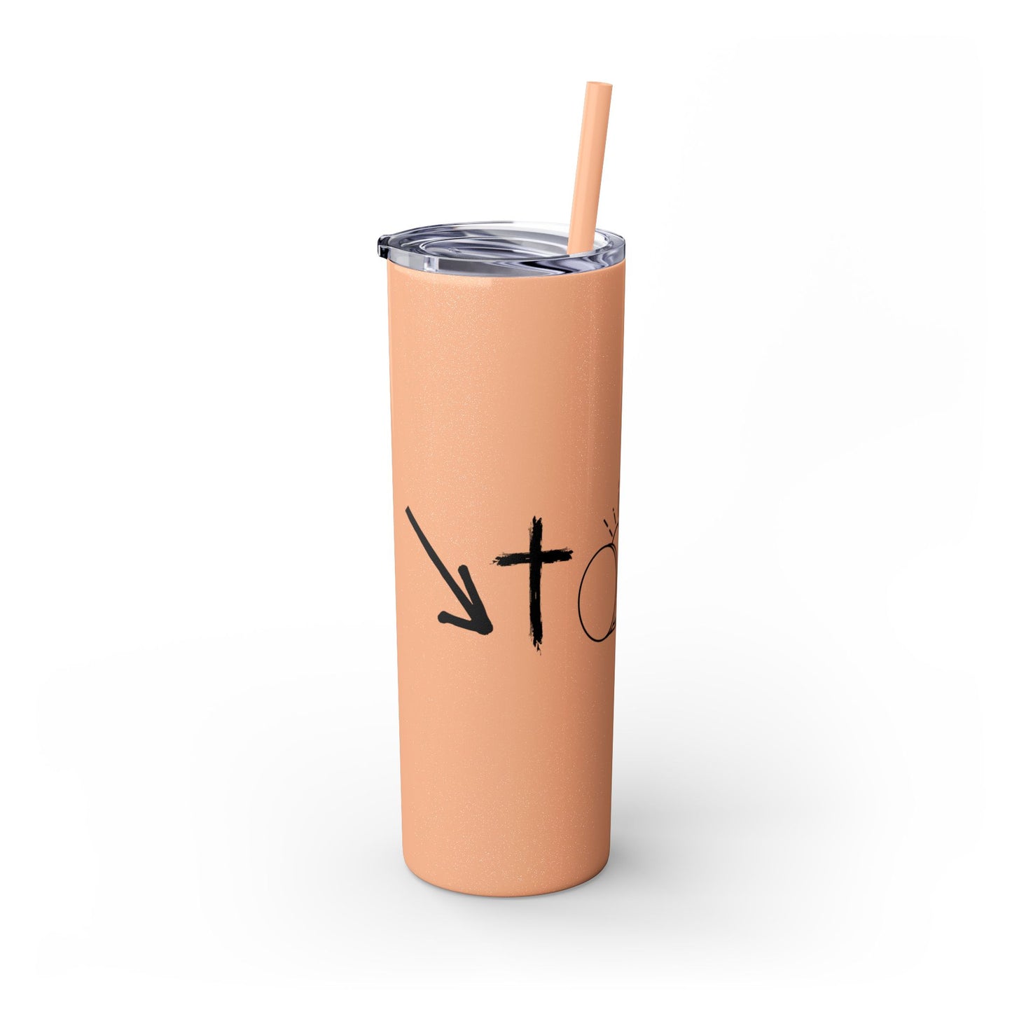 THE GOSPEL SKINNY TUMBLER WITH STRAW, 20oz