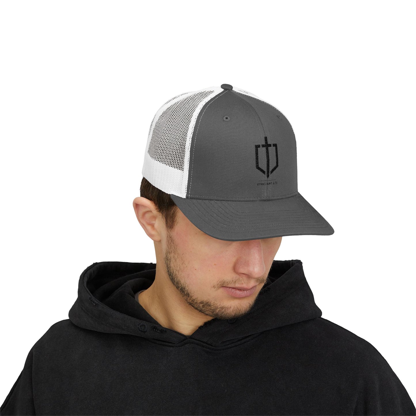 EPHESIANS 6:11 TRUCKER HAT
