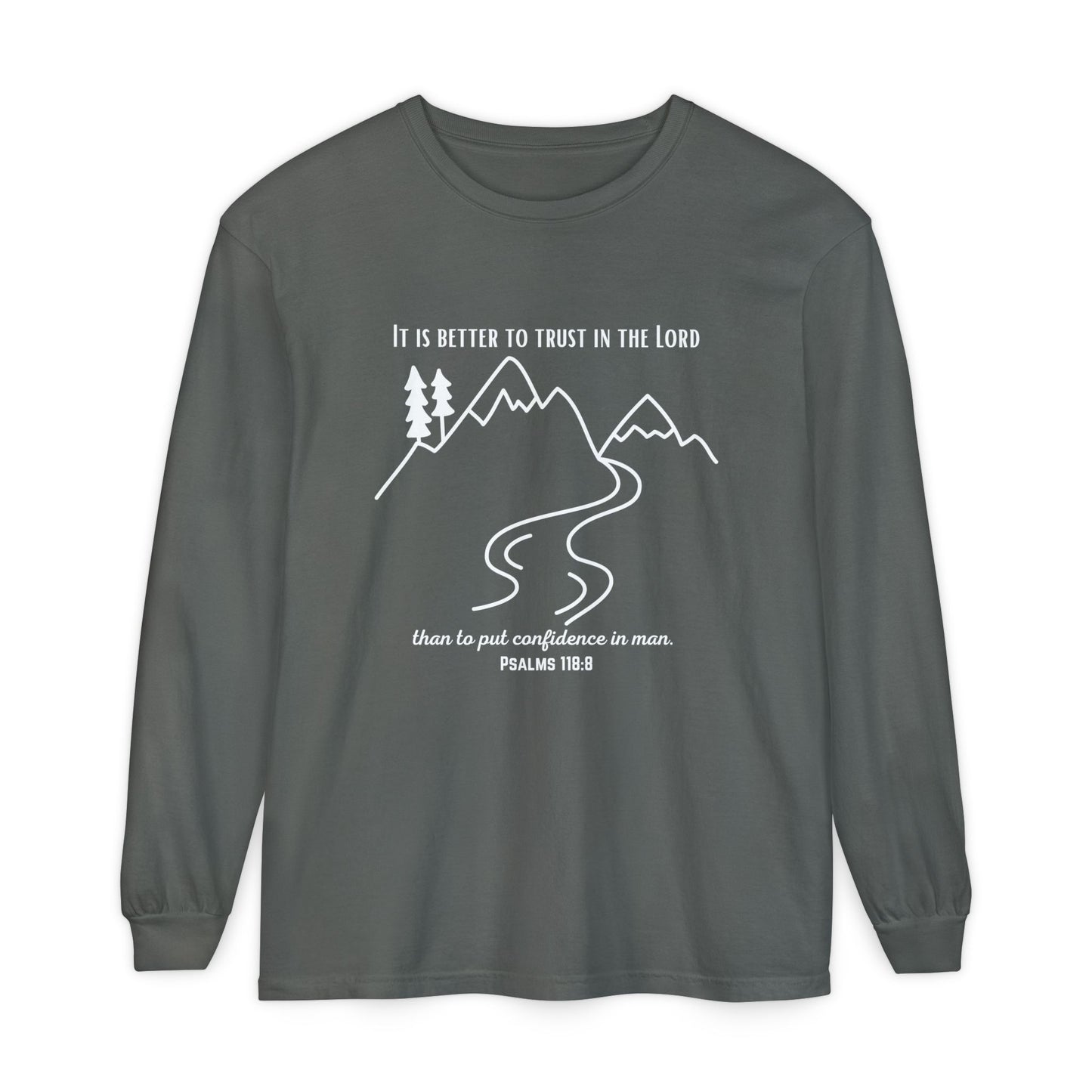 PSALMS 118:8 LONG-SLEEVE SHIRT