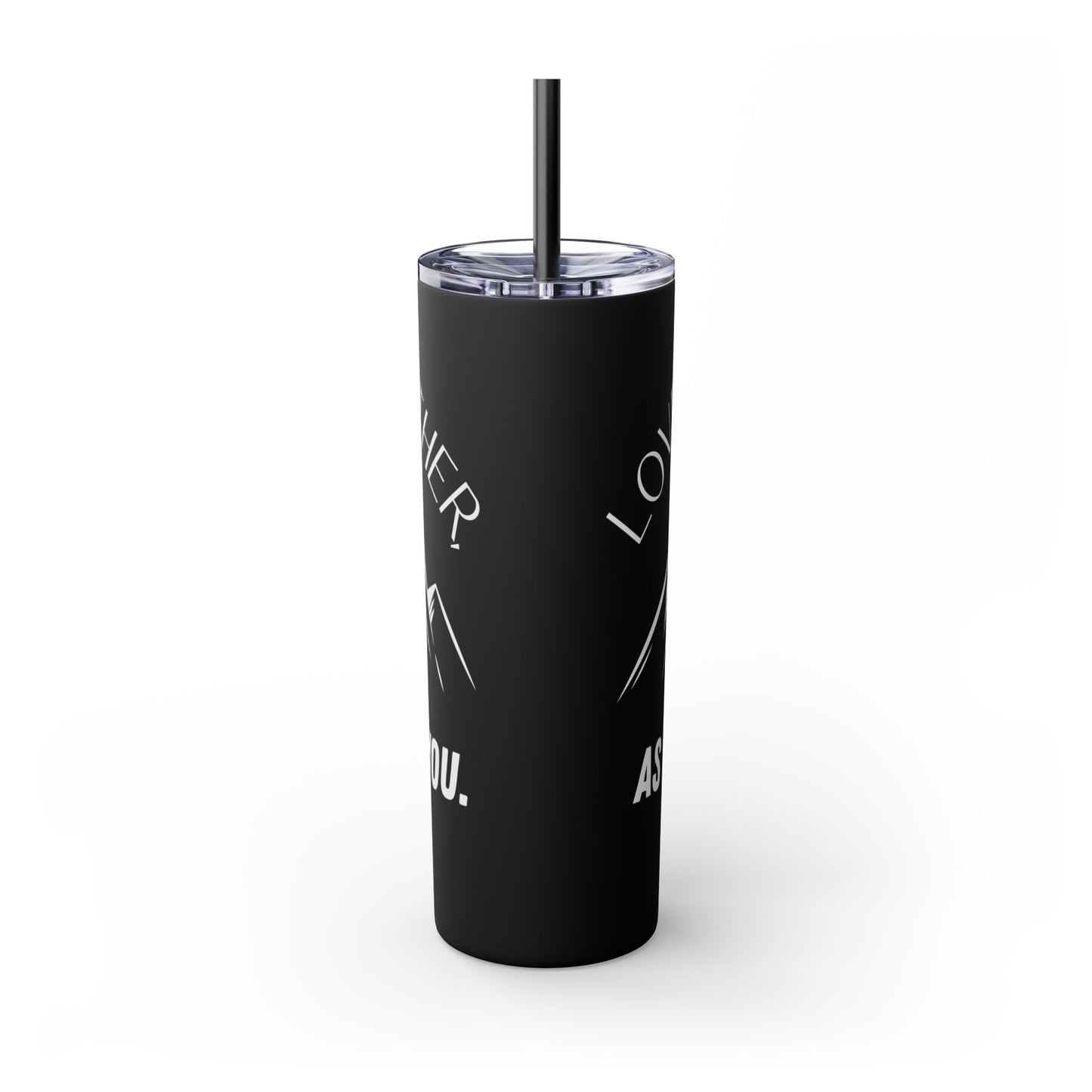 JOHN 13:34 SKINNY TUMBLER WITH STRAW, 20oz