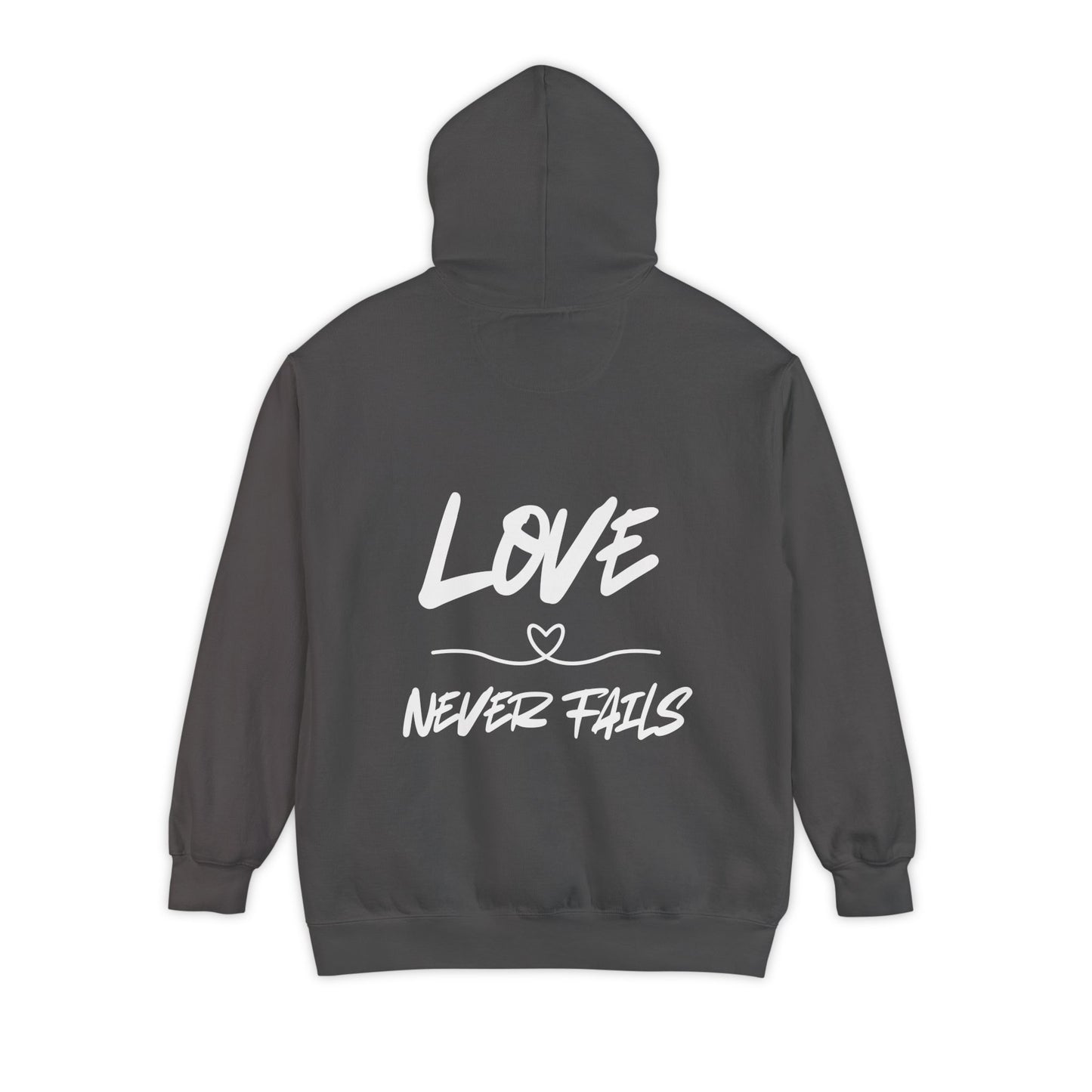 1 CORINTHIANS 13:8 HOODIE