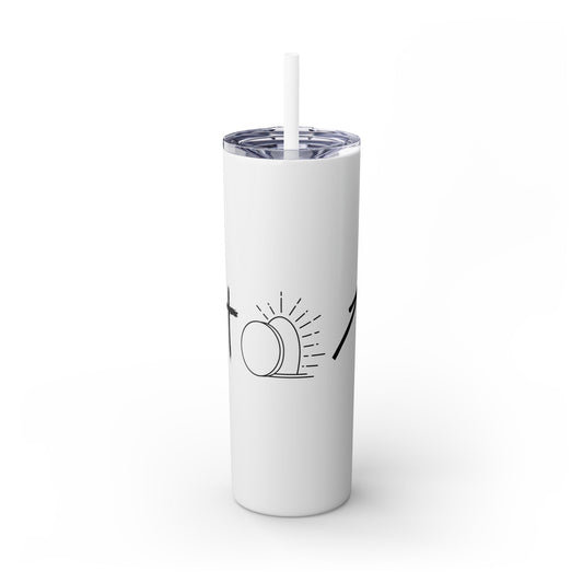 THE GOSPEL SKINNY TUMBLER WITH STRAW, 20oz
