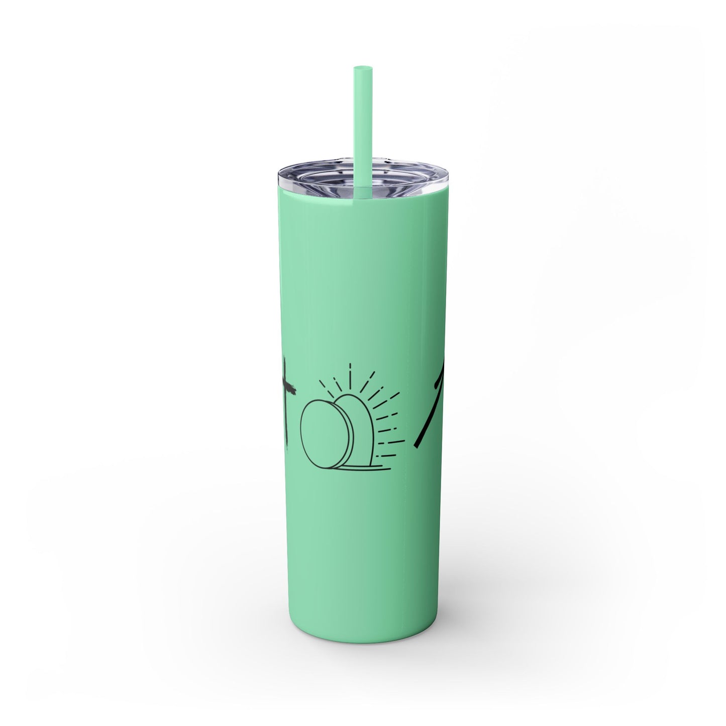 THE GOSPEL SKINNY TUMBLER WITH STRAW, 20oz