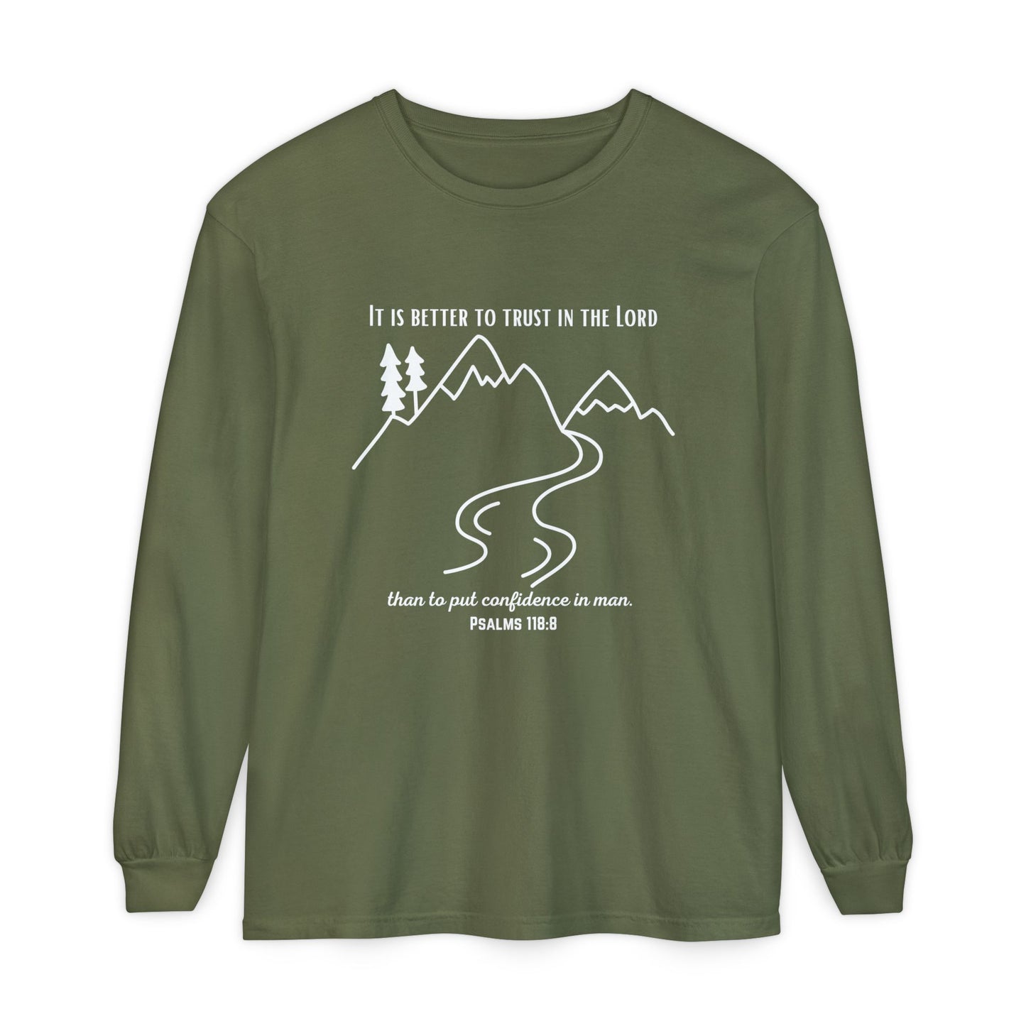 PSALMS 118:8 LONG-SLEEVE SHIRT