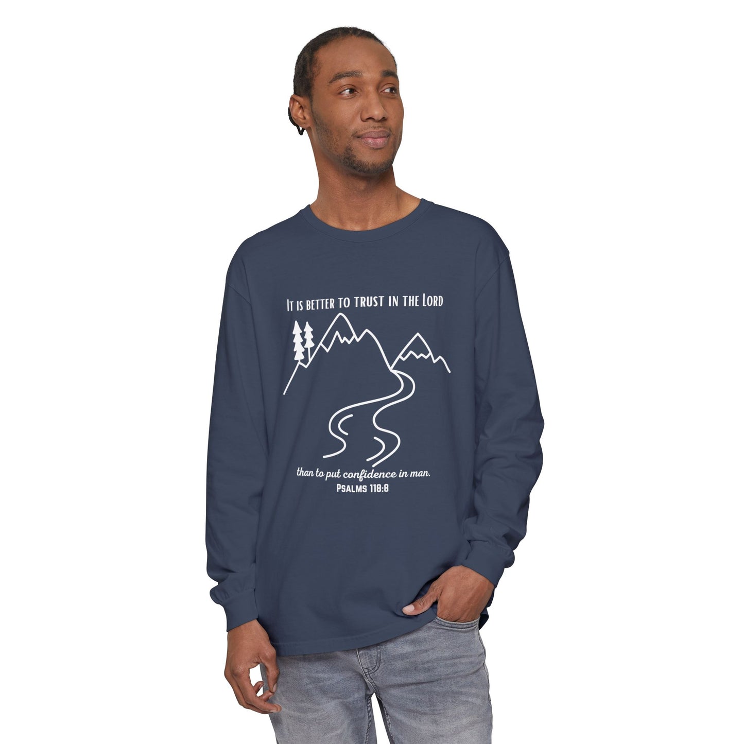 PSALMS 118:8 LONG-SLEEVE SHIRT