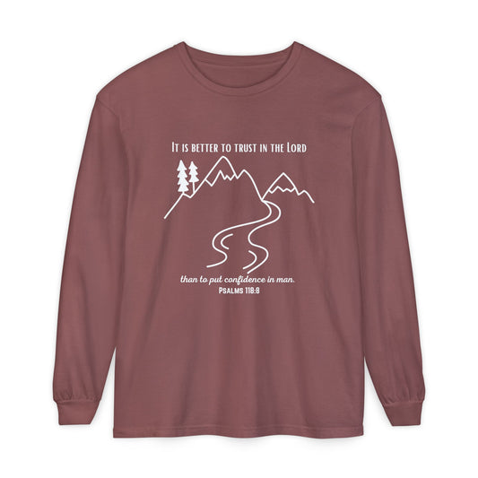 PSALMS 118:8 LONG-SLEEVE SHIRT