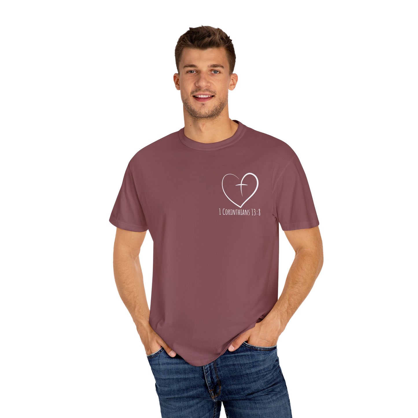 1 CORINTHIANS 13:8 SHIRT