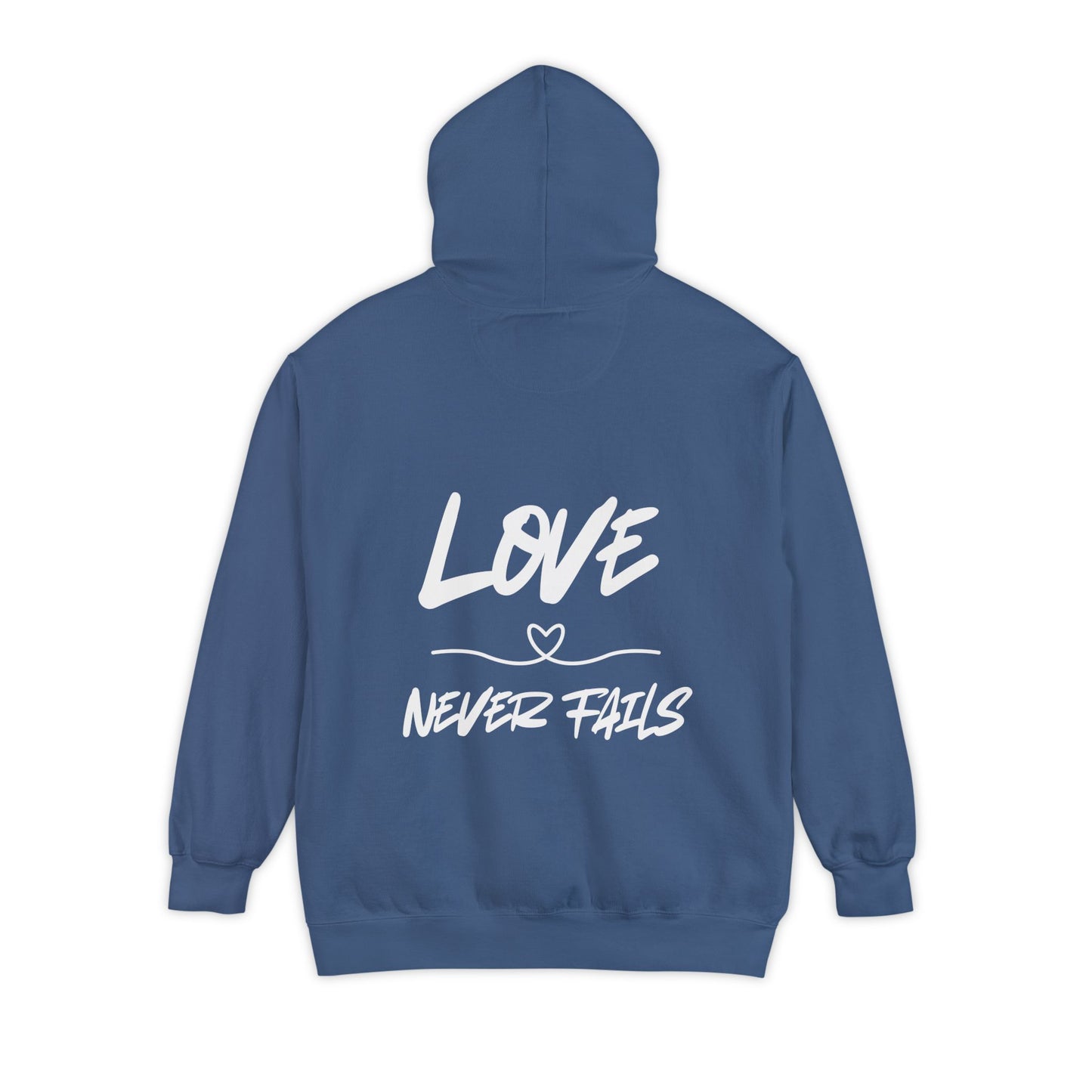 1 CORINTHIANS 13:8 HOODIE