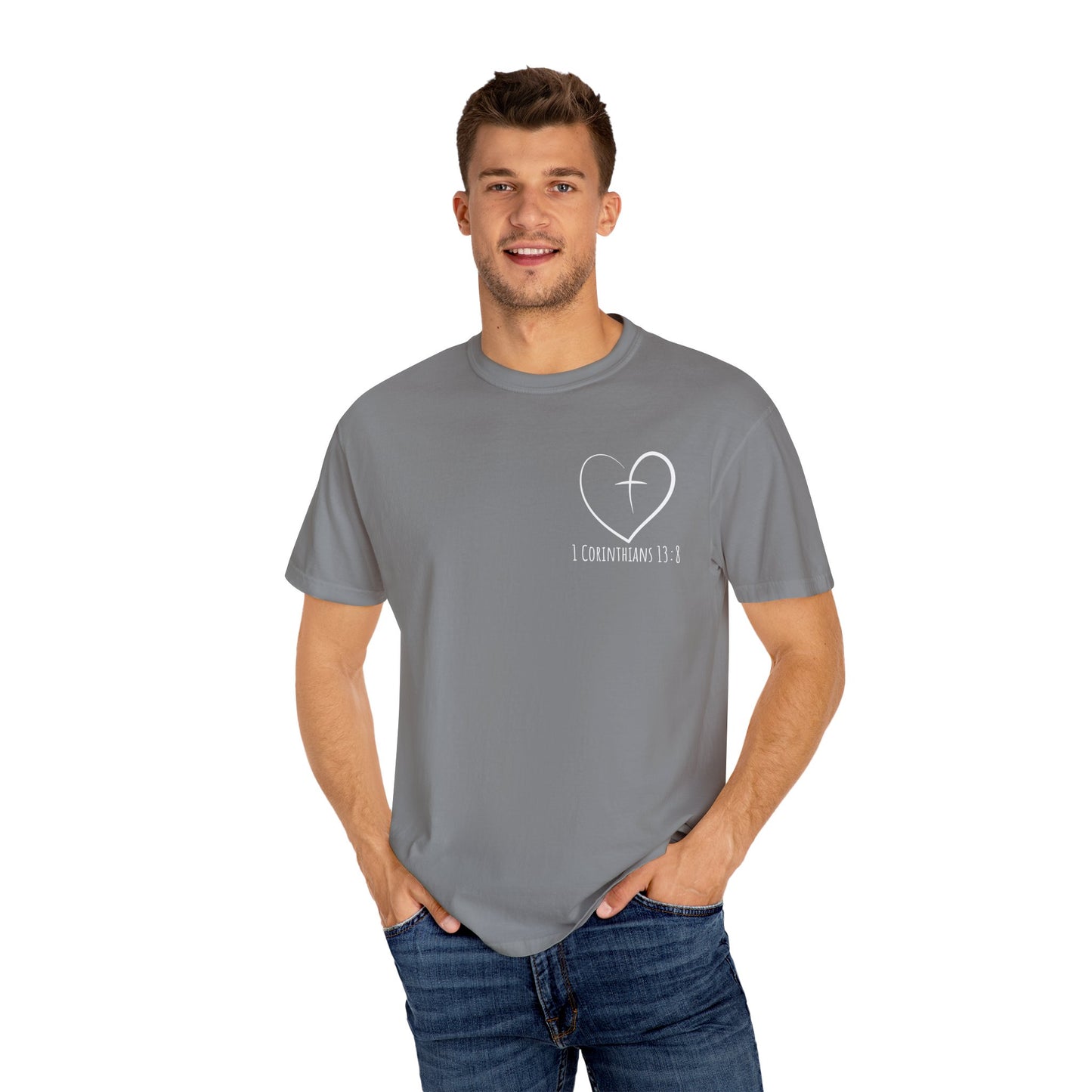 1 CORINTHIANS 13:8 SHIRT