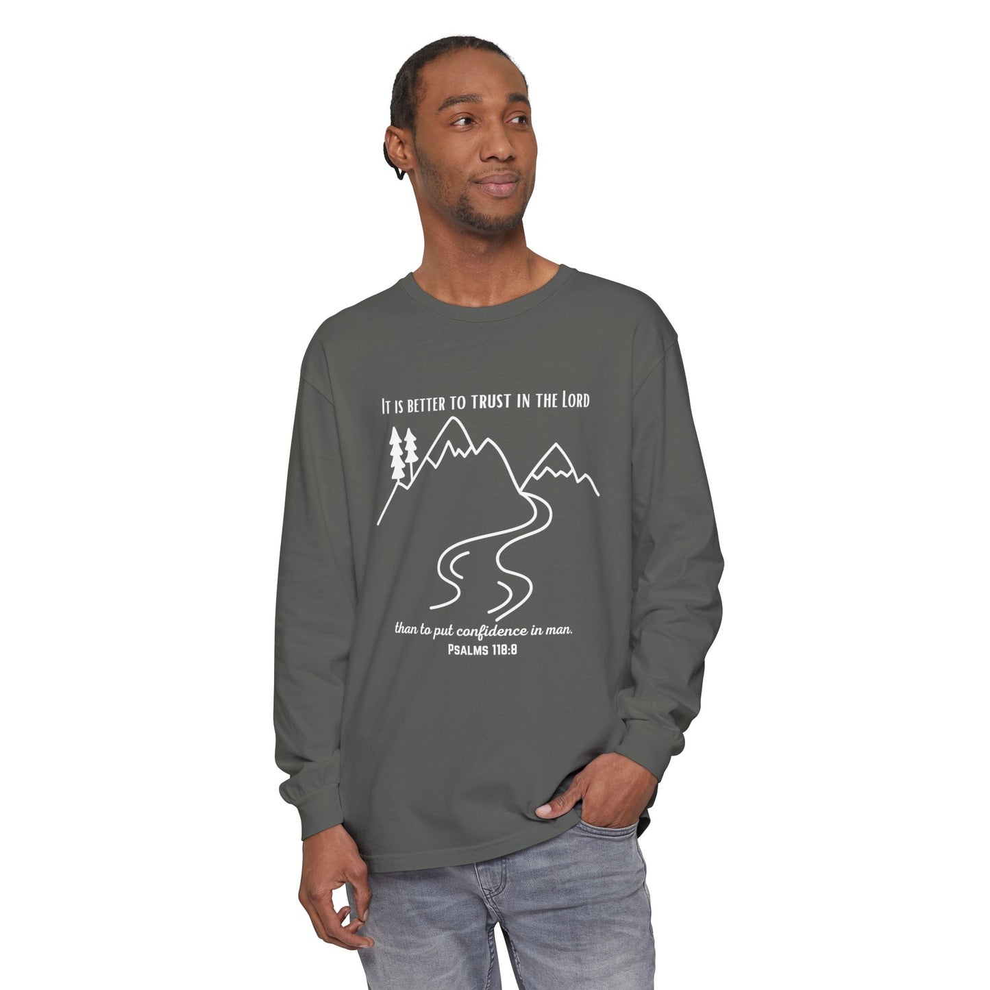PSALMS 118:8 LONG-SLEEVE SHIRT