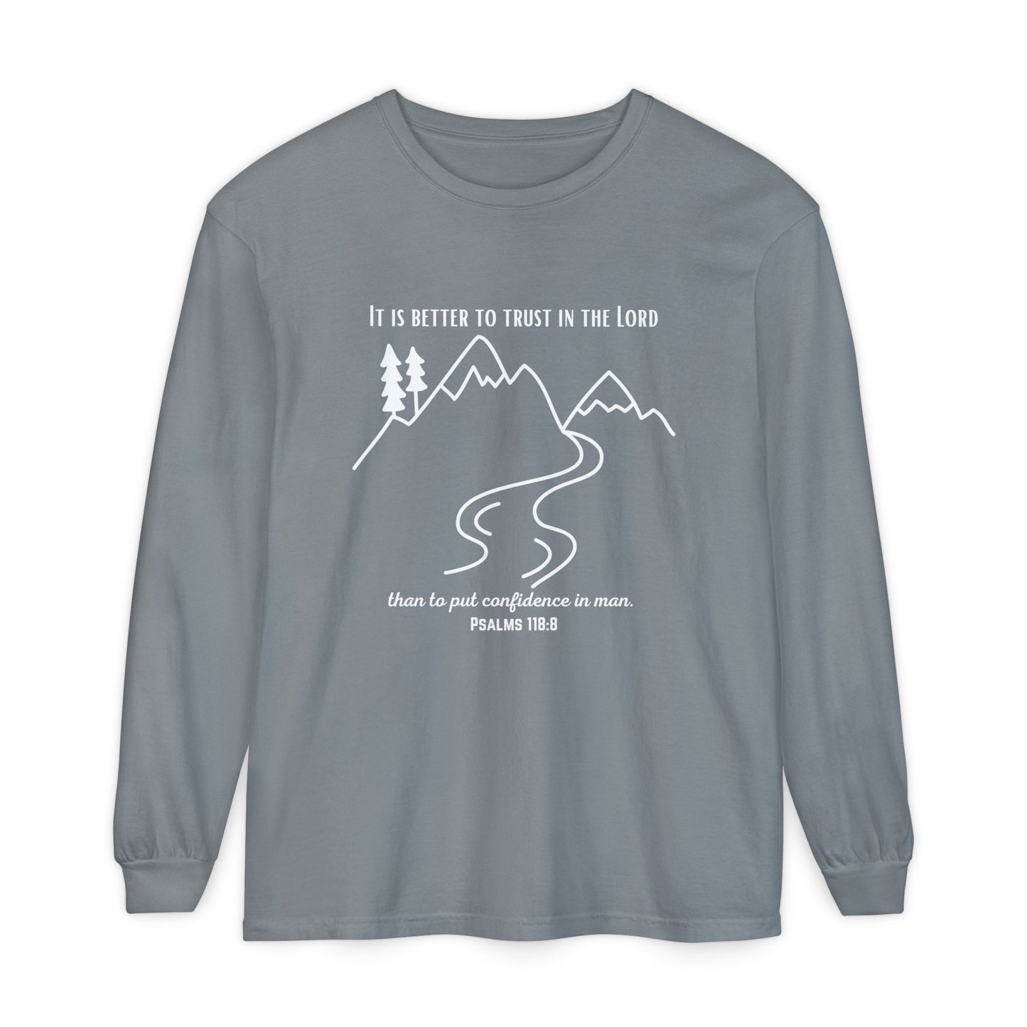 PSALMS 118:8 LONG-SLEEVE SHIRT