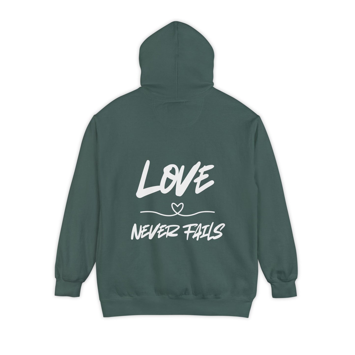 1 CORINTHIANS 13:8 HOODIE