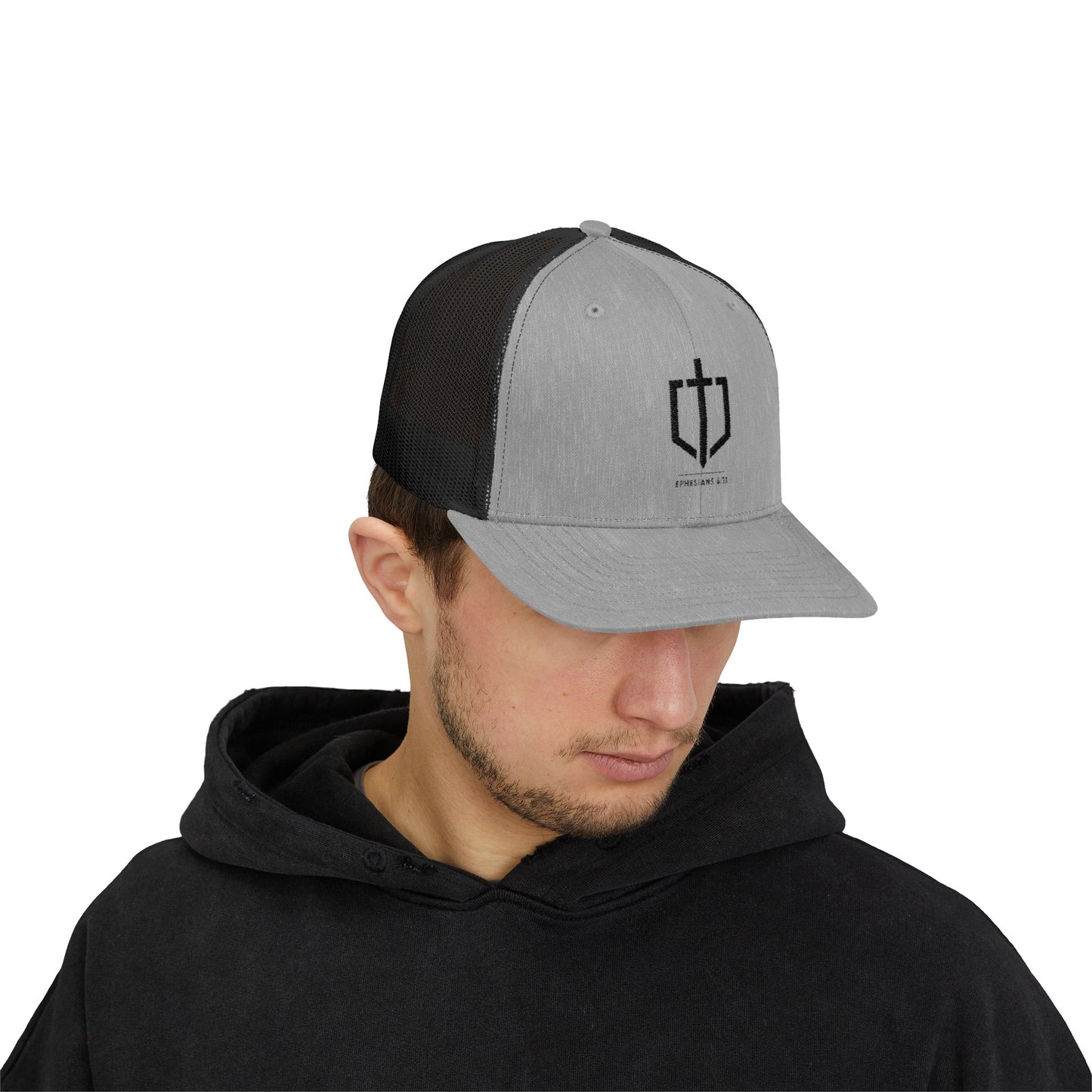 EPHESIANS 6:11 TRUCKER HAT