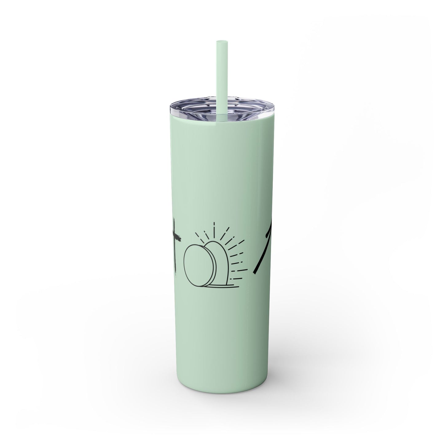 THE GOSPEL SKINNY TUMBLER WITH STRAW, 20oz