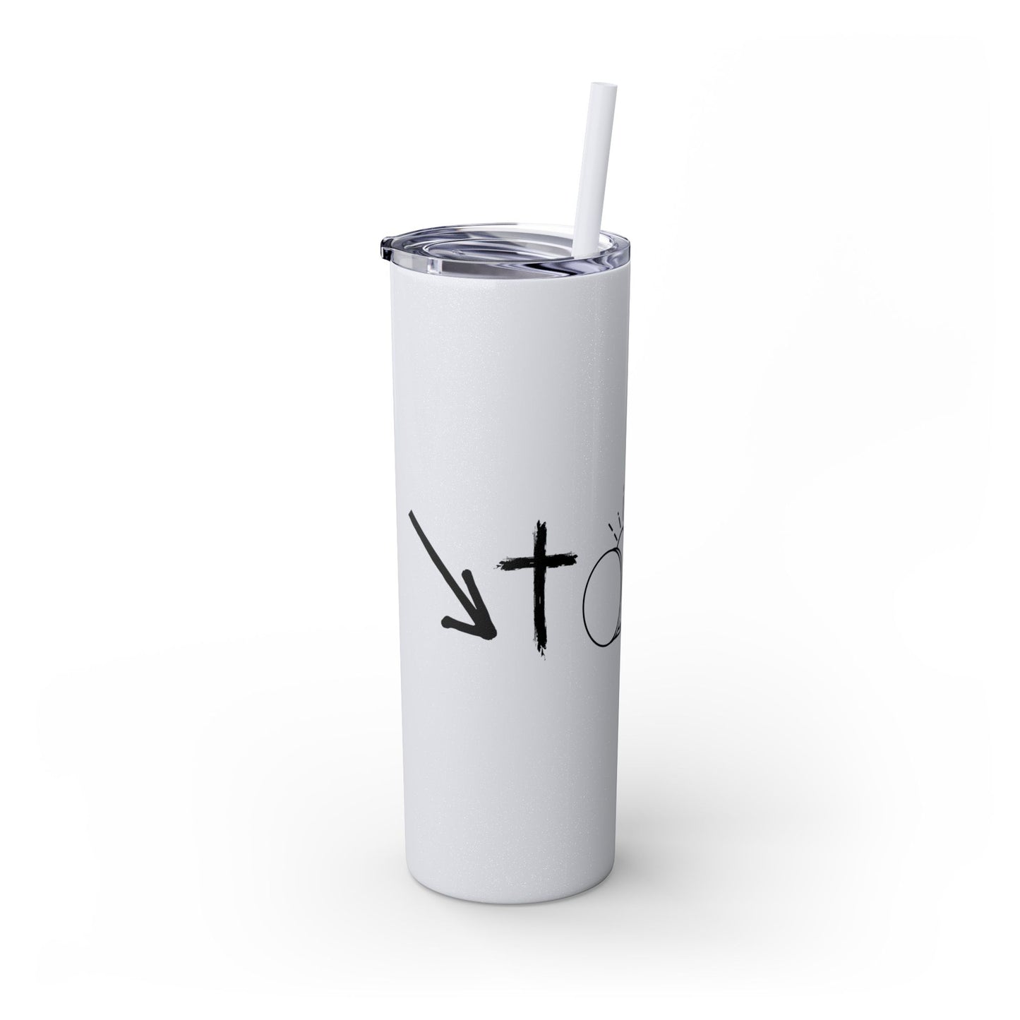 THE GOSPEL SKINNY TUMBLER WITH STRAW, 20oz