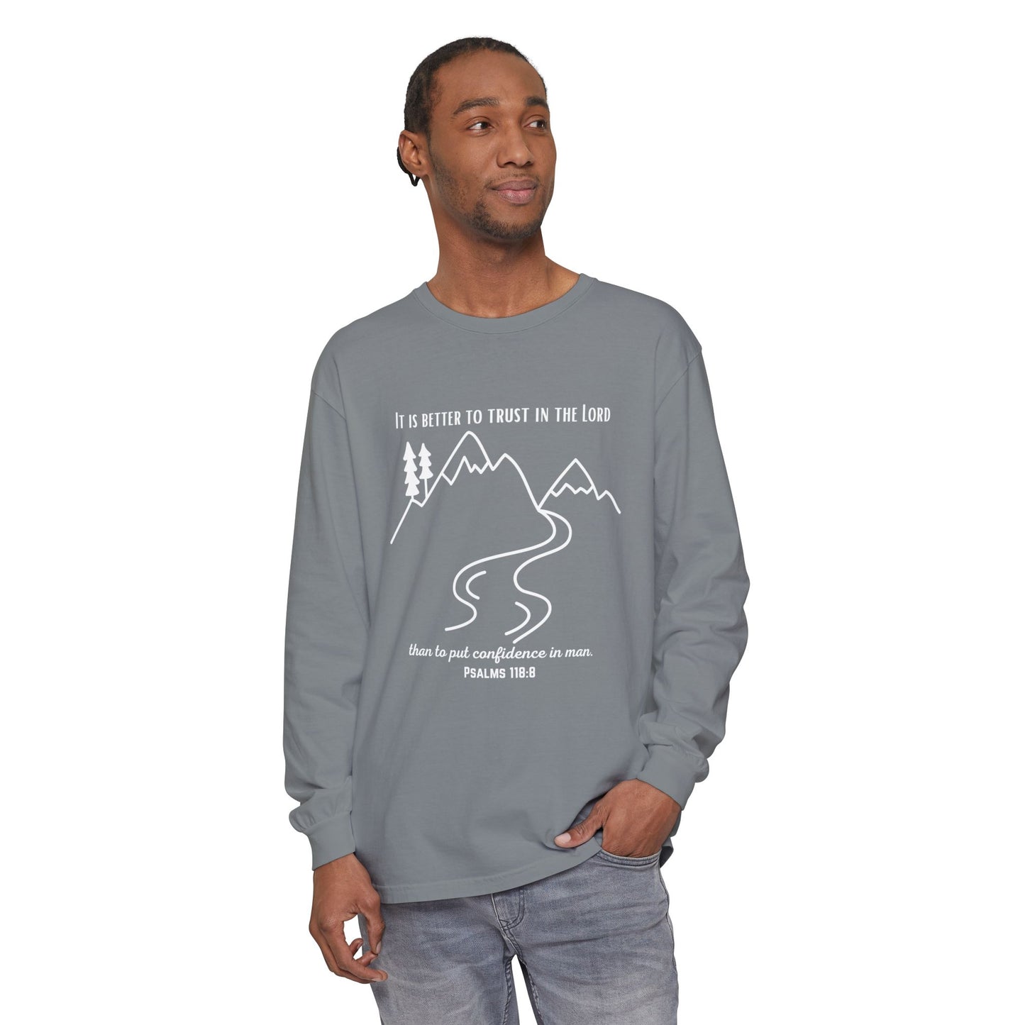 PSALMS 118:8 LONG-SLEEVE SHIRT