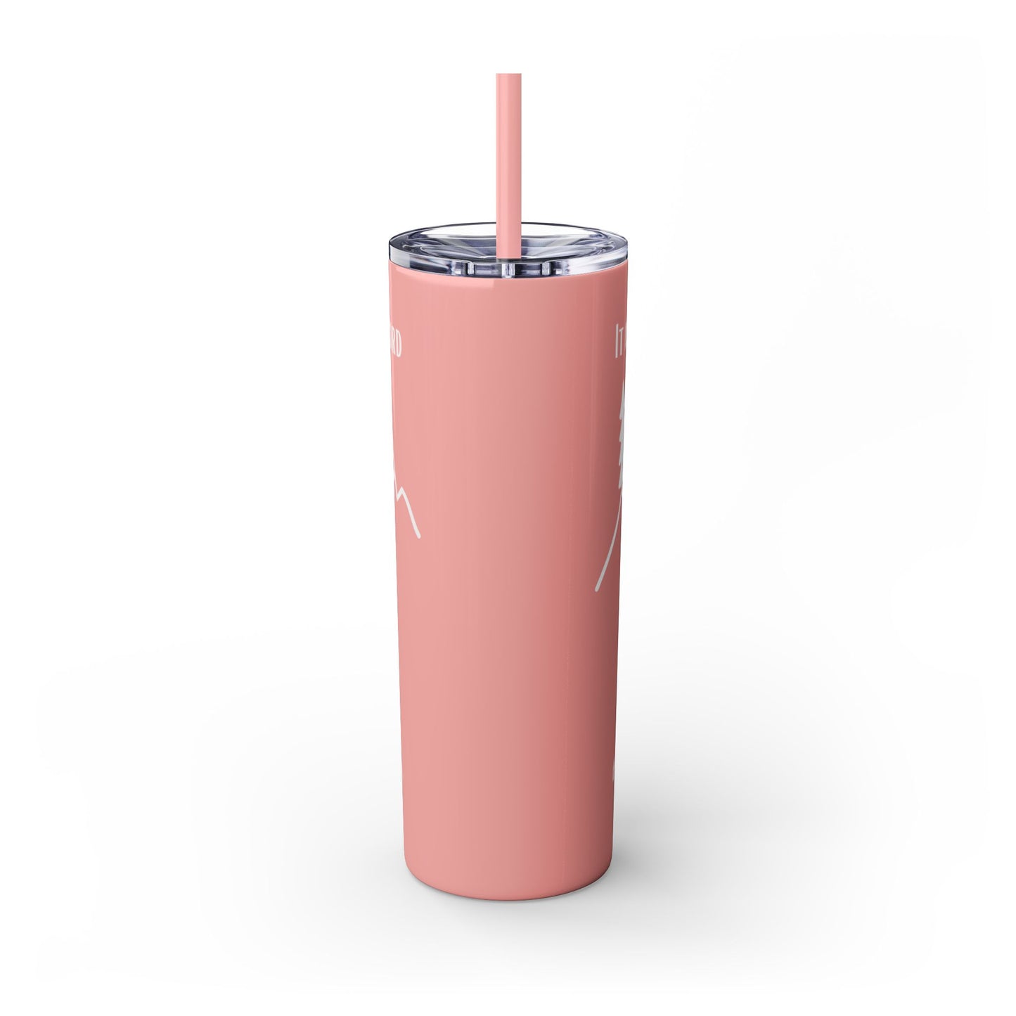 PSALMS 118:8 SKINNY TUMBLER WITH STRAW, 20oz