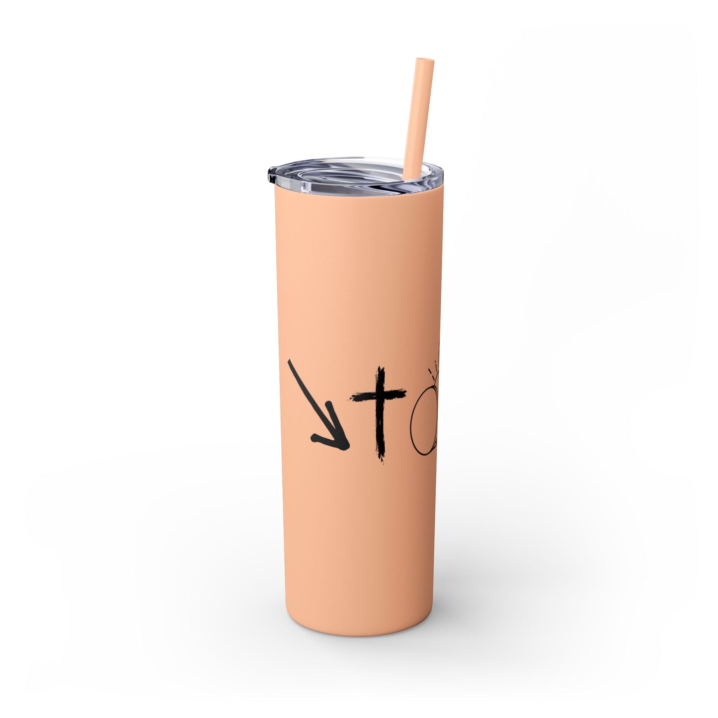 THE GOSPEL SKINNY TUMBLER WITH STRAW, 20oz
