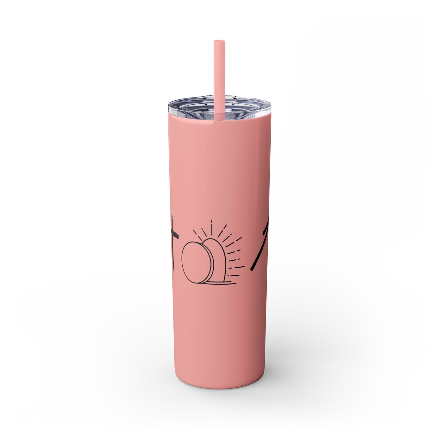 THE GOSPEL SKINNY TUMBLER WITH STRAW, 20oz