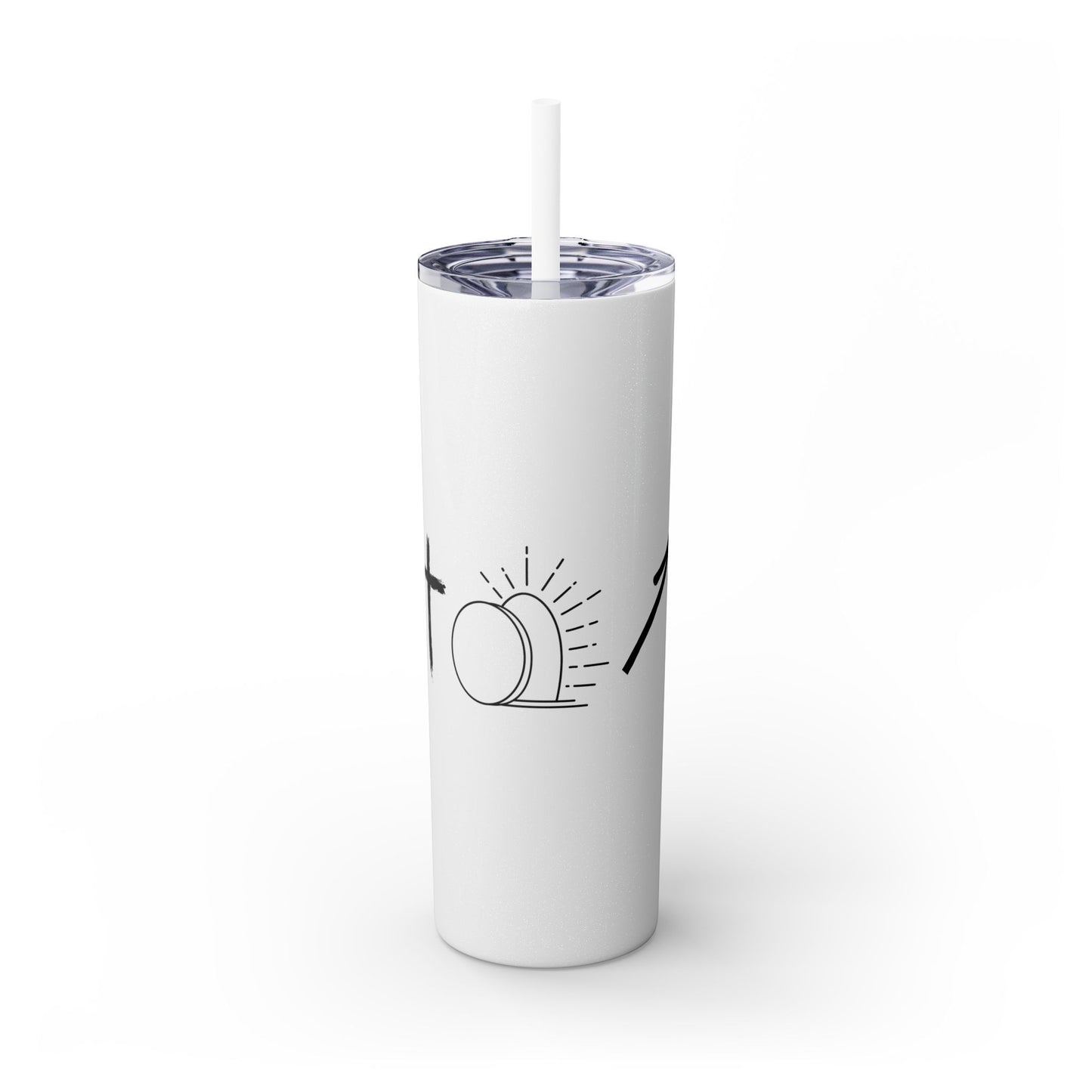 THE GOSPEL SKINNY TUMBLER WITH STRAW, 20oz