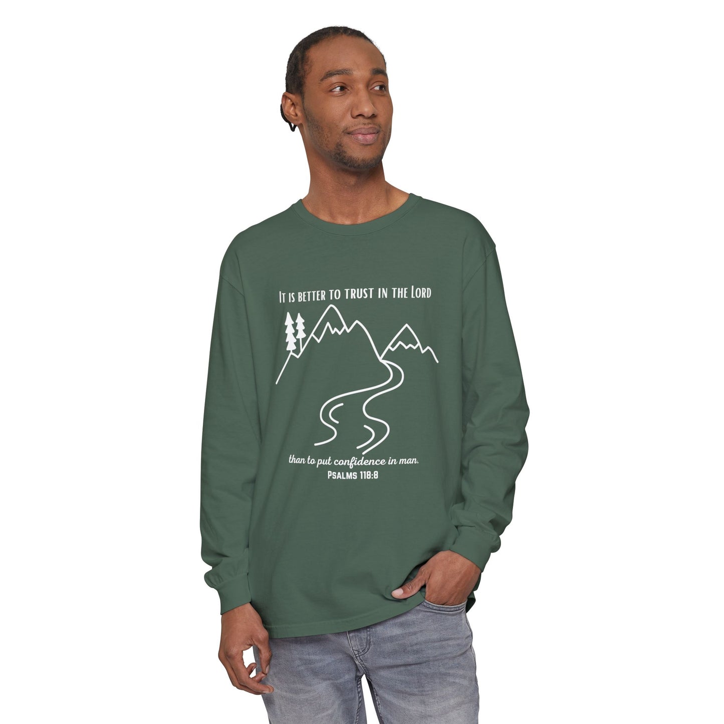 PSALMS 118:8 LONG-SLEEVE SHIRT