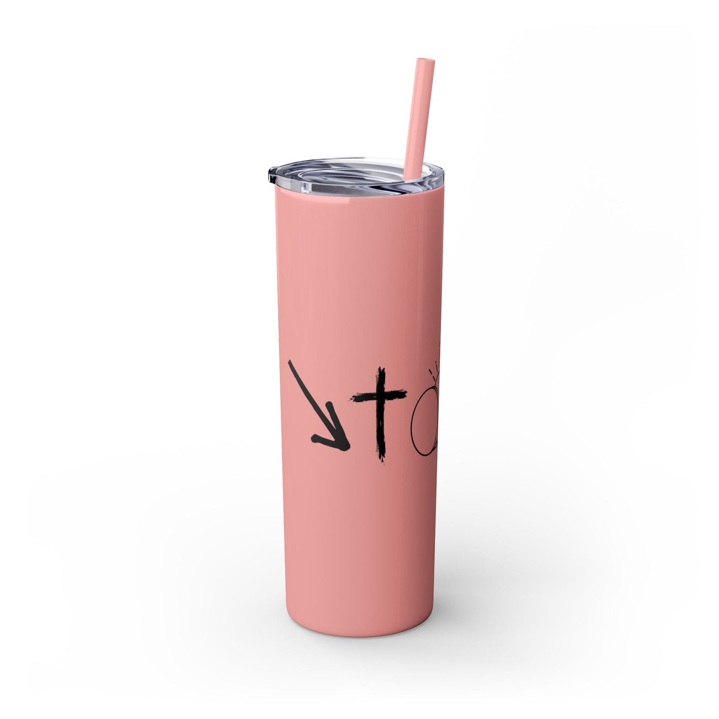 THE GOSPEL SKINNY TUMBLER WITH STRAW, 20oz