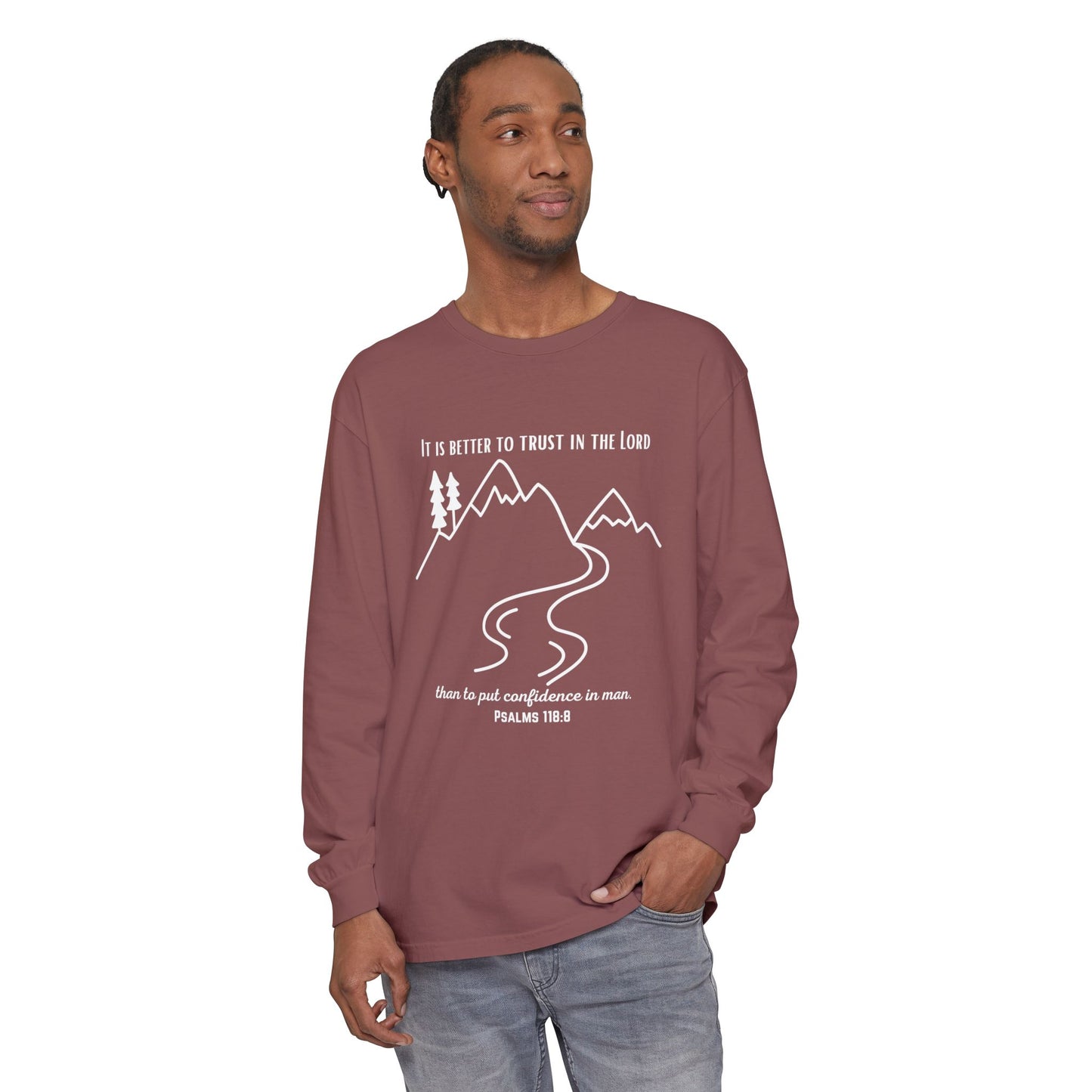 PSALMS 118:8 LONG-SLEEVE SHIRT