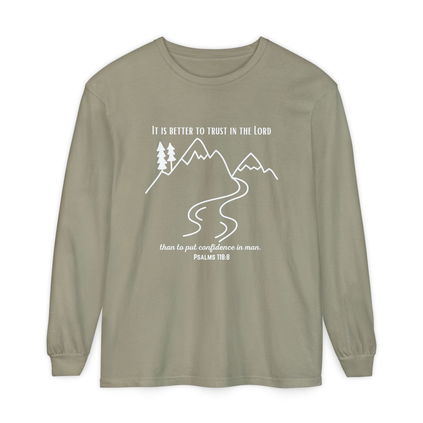 PSALMS 118:8 LONG-SLEEVE SHIRT