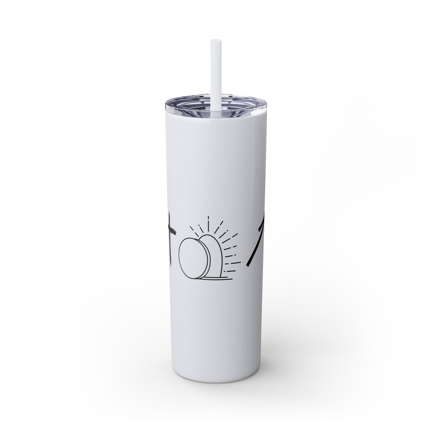THE GOSPEL SKINNY TUMBLER WITH STRAW, 20oz