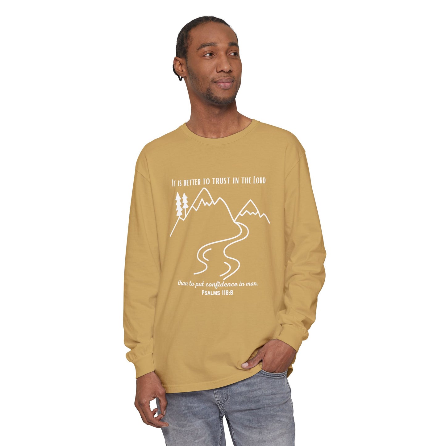 PSALMS 118:8 LONG-SLEEVE SHIRT