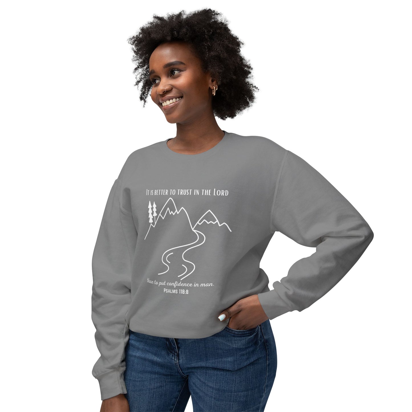 PSALMS 118:8 CREWNECK
