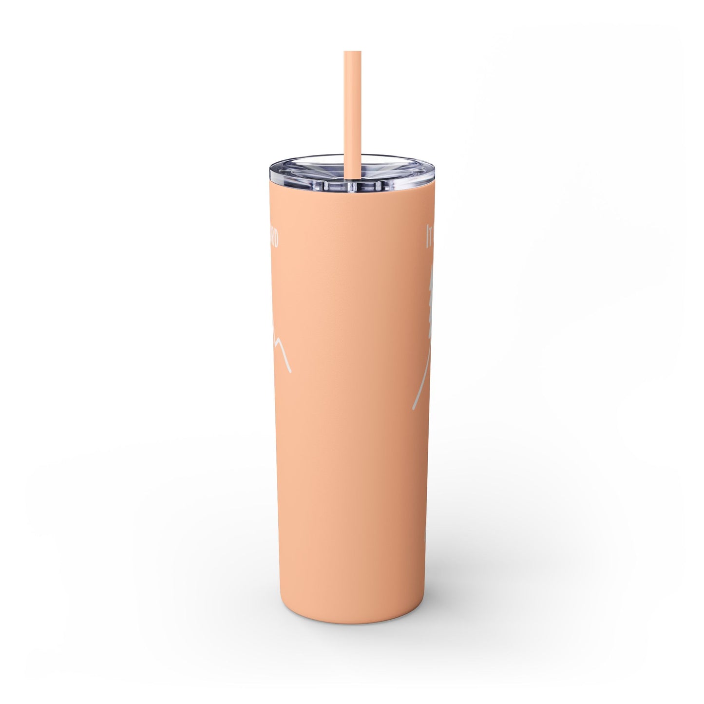 PSALMS 118:8 SKINNY TUMBLER WITH STRAW, 20oz
