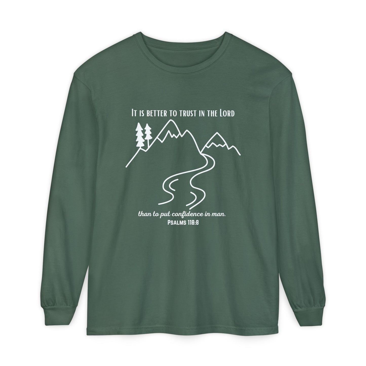 PSALMS 118:8 LONG-SLEEVE SHIRT