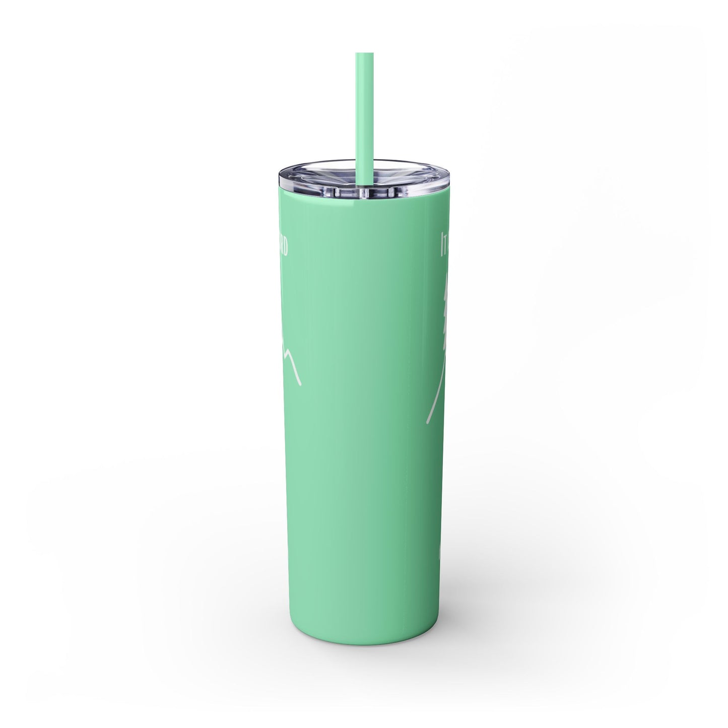 PSALMS 118:8 SKINNY TUMBLER WITH STRAW, 20oz
