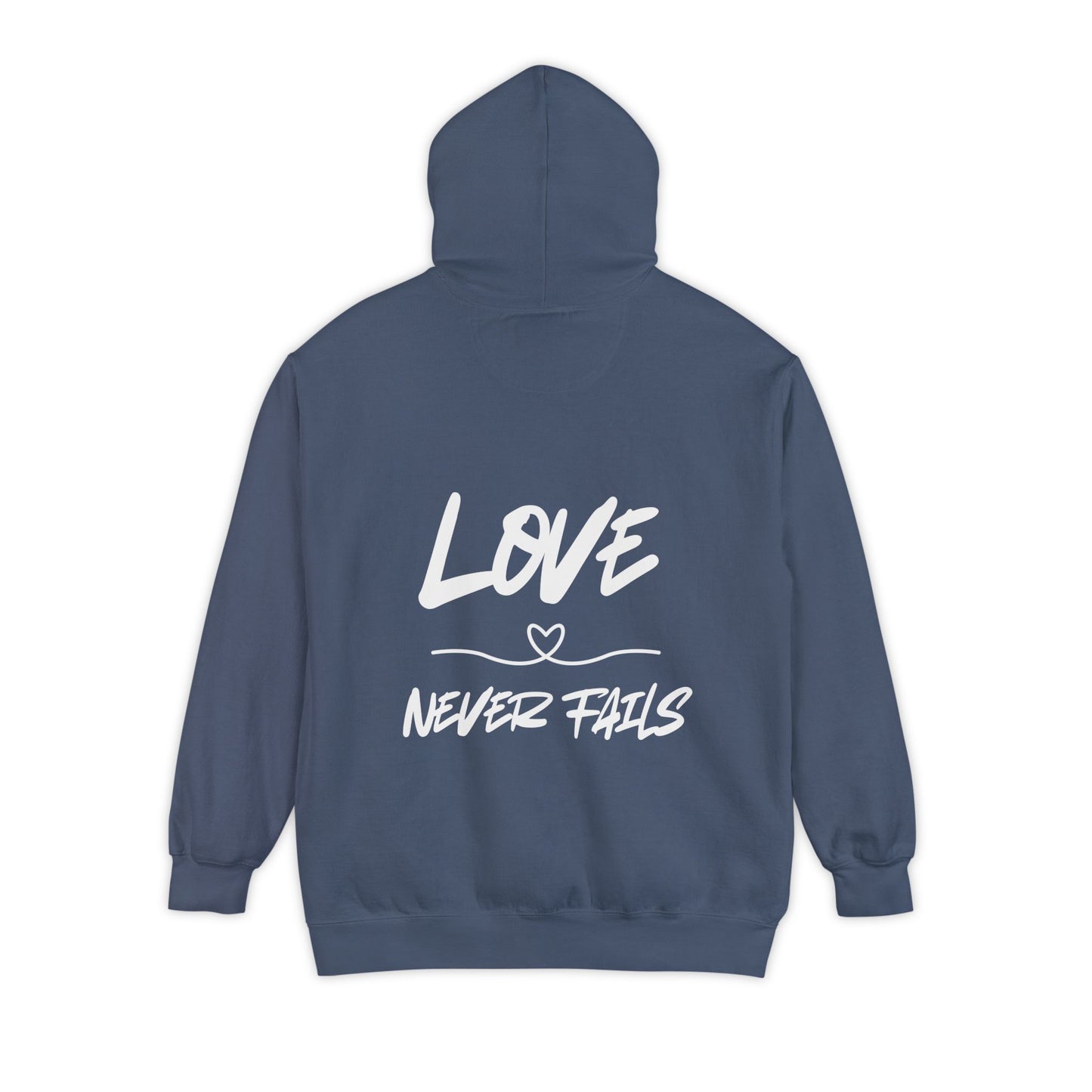 1 CORINTHIANS 13:8 HOODIE
