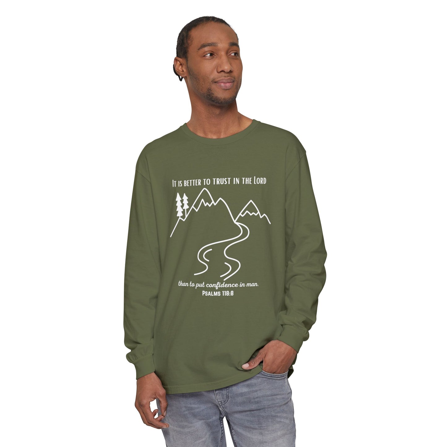 PSALMS 118:8 LONG-SLEEVE SHIRT