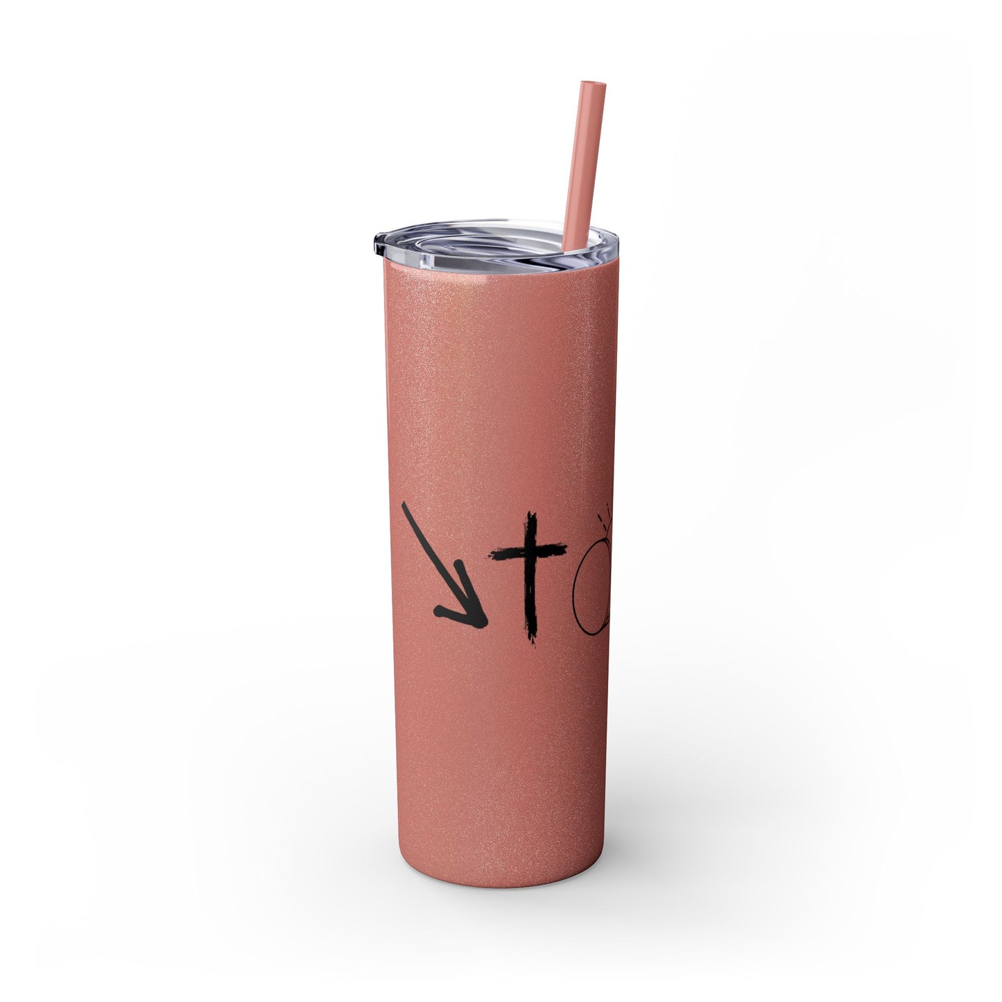 THE GOSPEL SKINNY TUMBLER WITH STRAW, 20oz